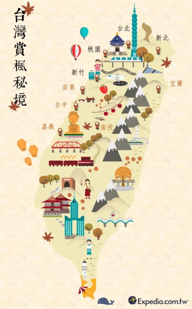 2017台灣楓葉最前線（下）- map