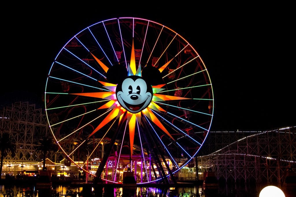 Mickey's Fun Wheel俯瞰加州迪士尼全景
